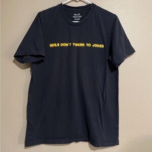 Niles Abston Comedian Show “Girls Don’t Twerk To Jokes” Black T-Shirt Adult L